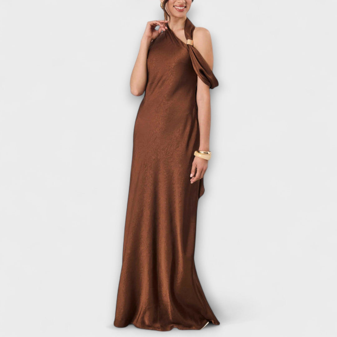 Azura - Élégant Maxi Robe en Satin