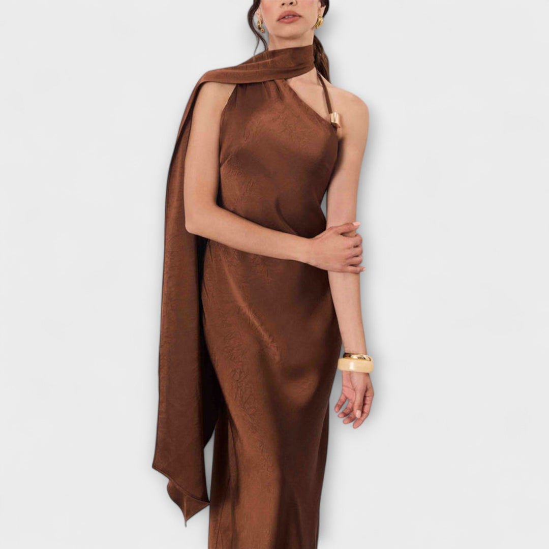 Azura - Élégant Maxi Robe en Satin