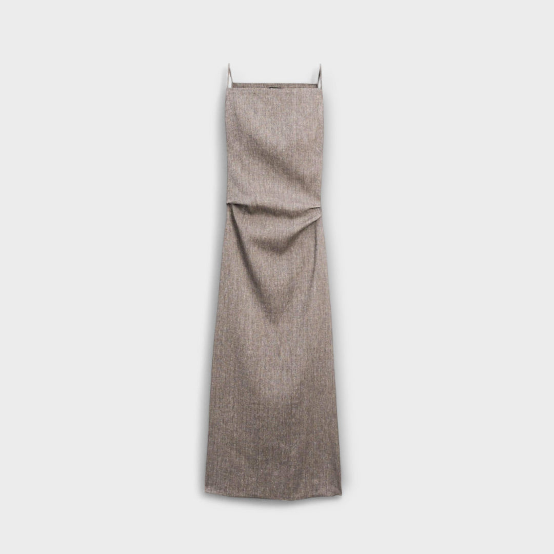 Clara - Robe maxi en mélange de lin
