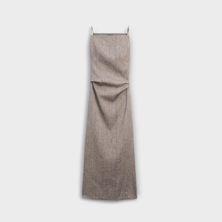 Clara - Robe maxi en mélange de lin