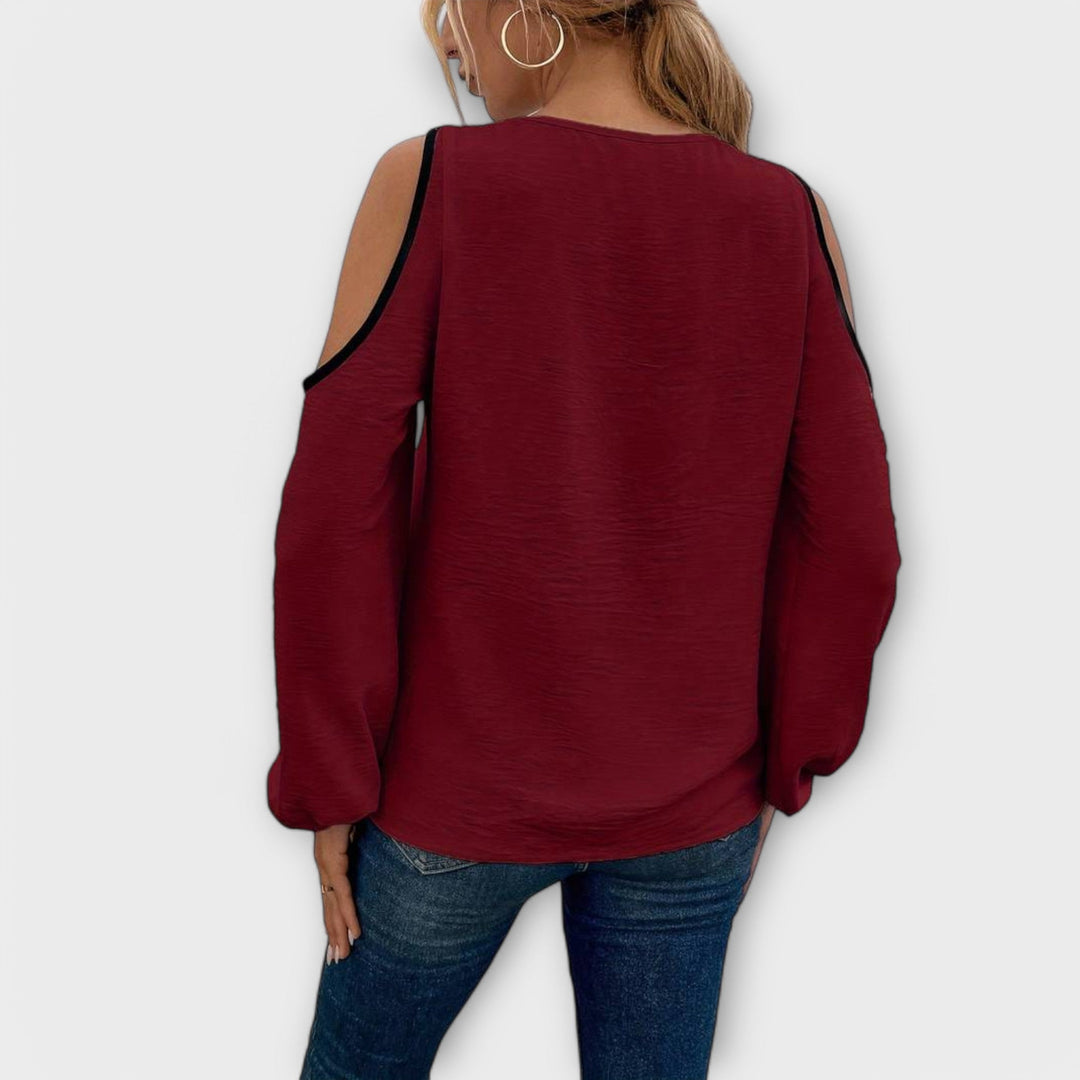 Scarlett - Blouse à décolleté rectangulaire