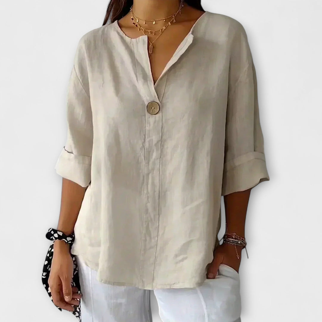 Nicole - Blouse Casual en Lin