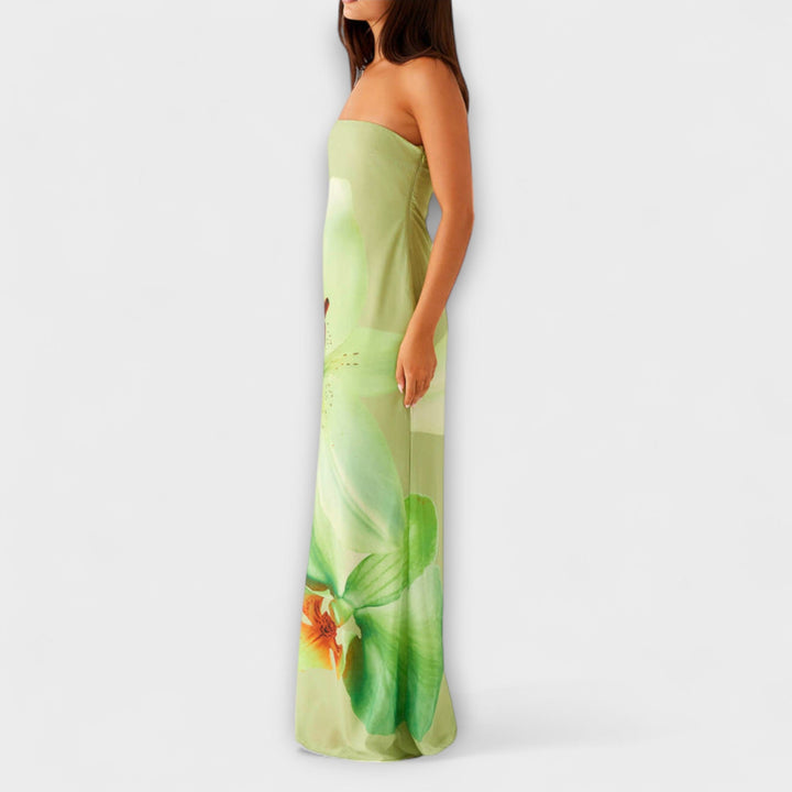 Zephyra - Robe Maxi Élégante avec Épaules Dénudées