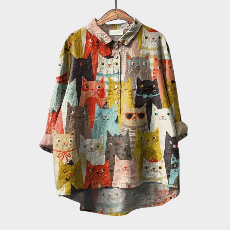 Astrid | Blouse premium avec des finitions en dentelle
