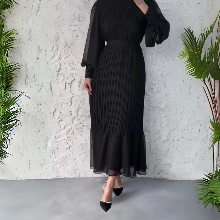 Hazel - Robe Élégante Plissée