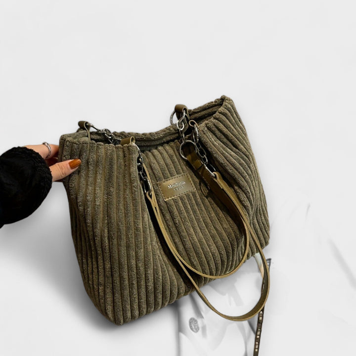 Cécile. - Sac à bandoulière en velours doux