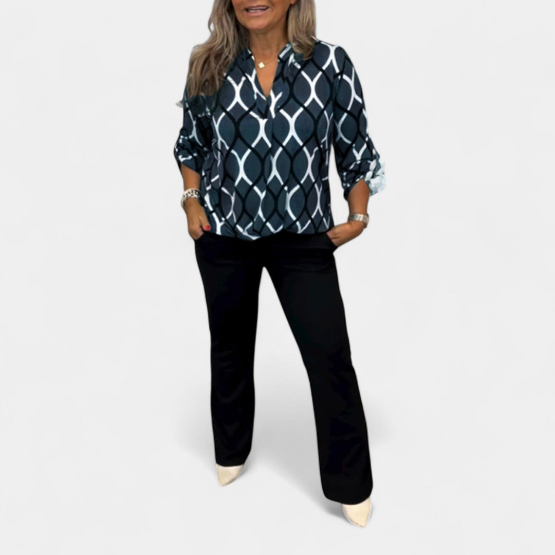 Petra – Blouse avec motif graphique