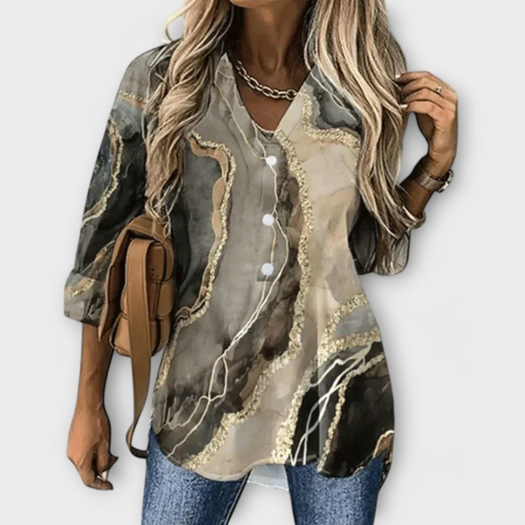 Filine - Élégance et singularité dans une blouse pour femme