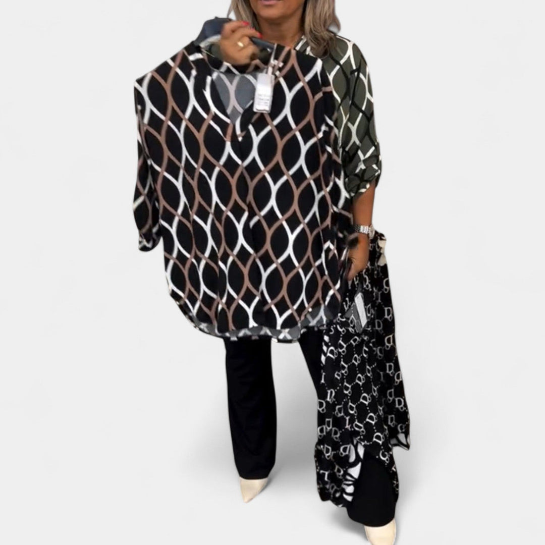 Petra – Blouse avec motif graphique