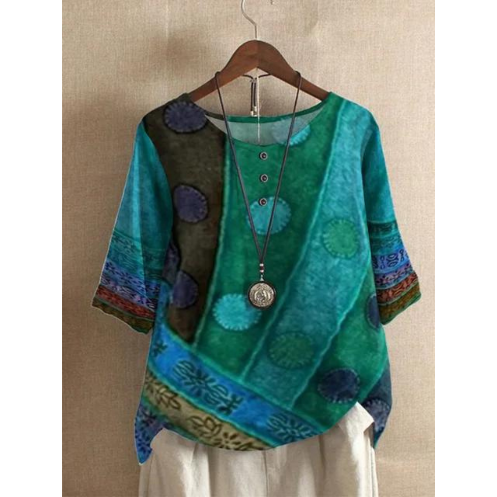 Valerie - Top boho coloré