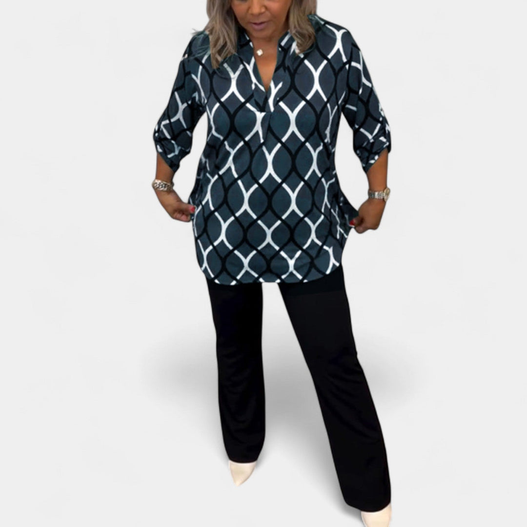 Petra – Blouse avec motif graphique