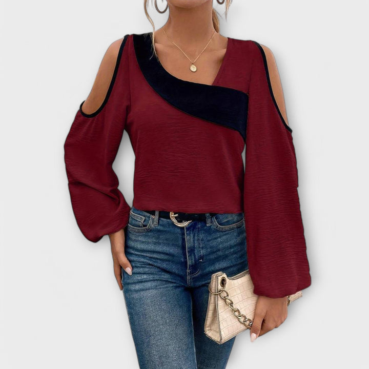 Scarlett - Blouse à décolleté rectangulaire