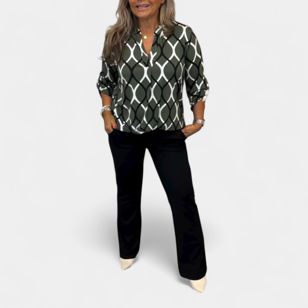Petra – Blouse avec motif graphique