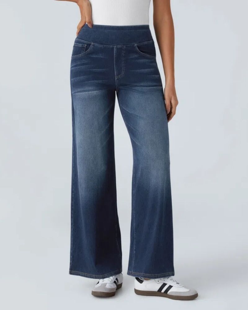 Ainsley - Jeans À Jambe Large Confortables