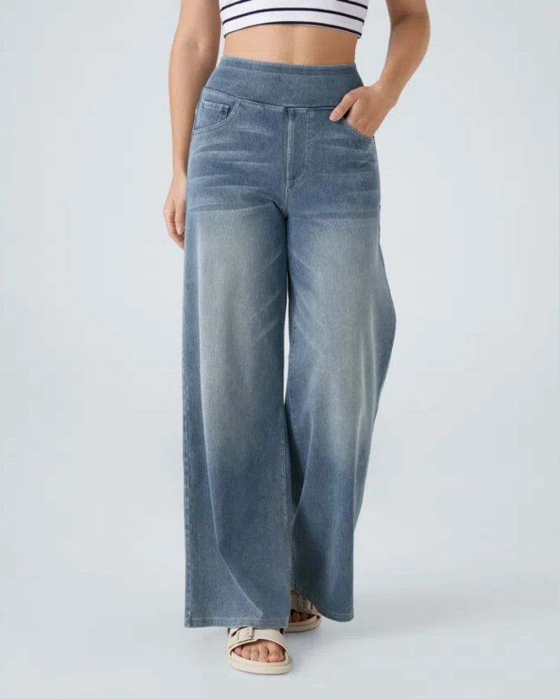 Ainsley - Jeans À Jambe Large Confortables