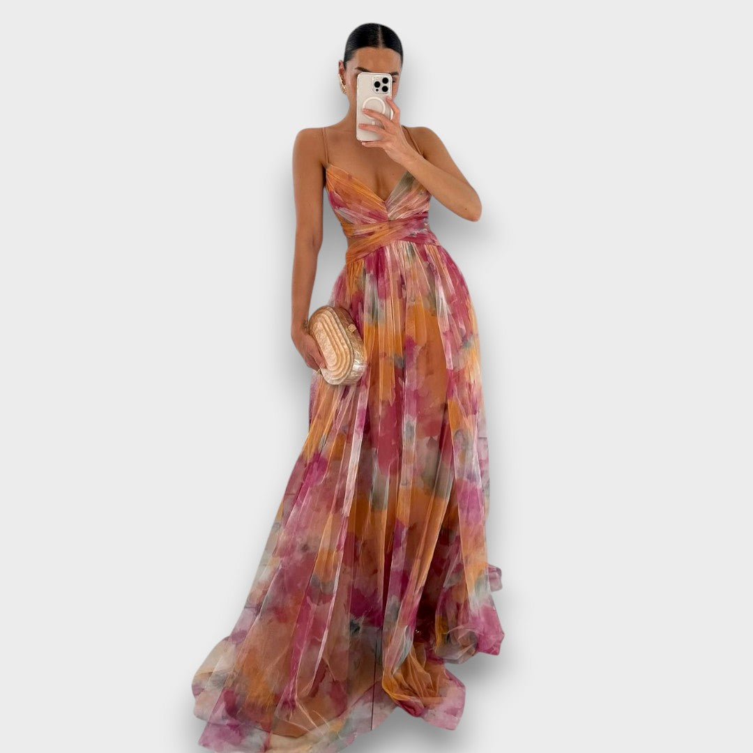 Giselle - Robe Maxi à Imprimé Floral