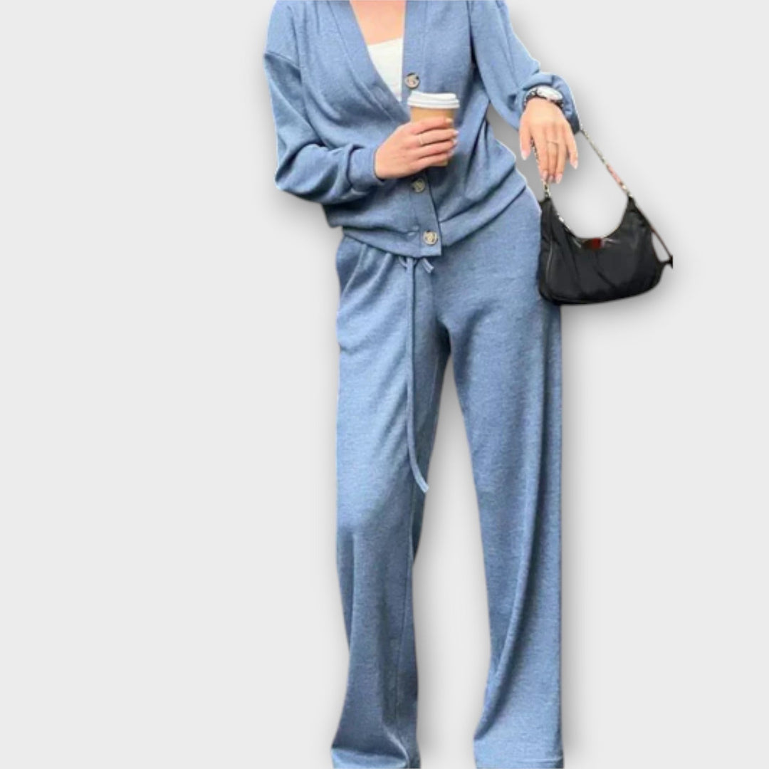 Hedviga - Ensemble de manteau et pantalons en tricot