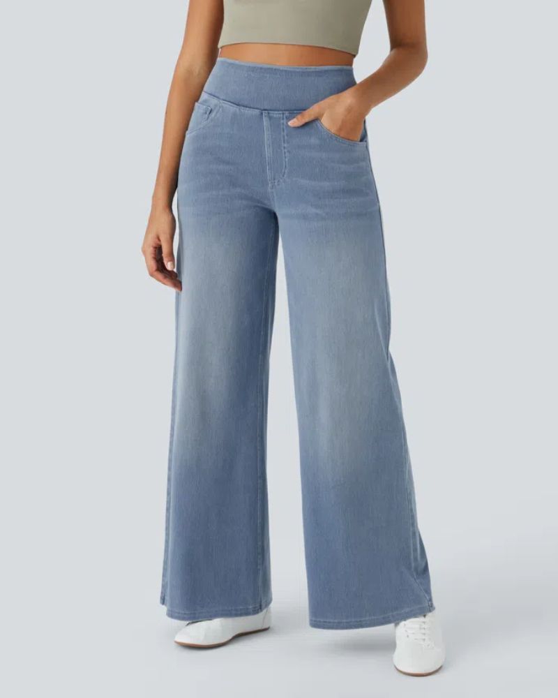 Ainsley - Jeans À Jambe Large Confortables