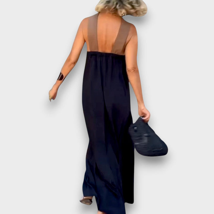 Iva - Robe maxi avec bretelles croisées