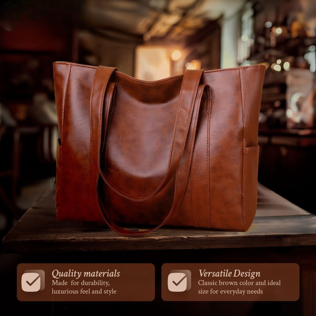 Susan - Sac à main en cuir minimaliste de luxe