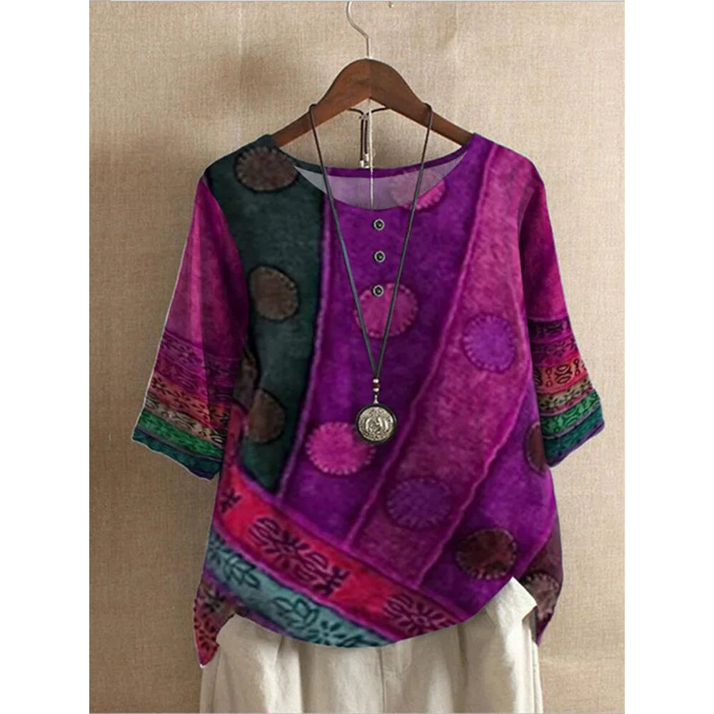 Valerie - Top boho coloré