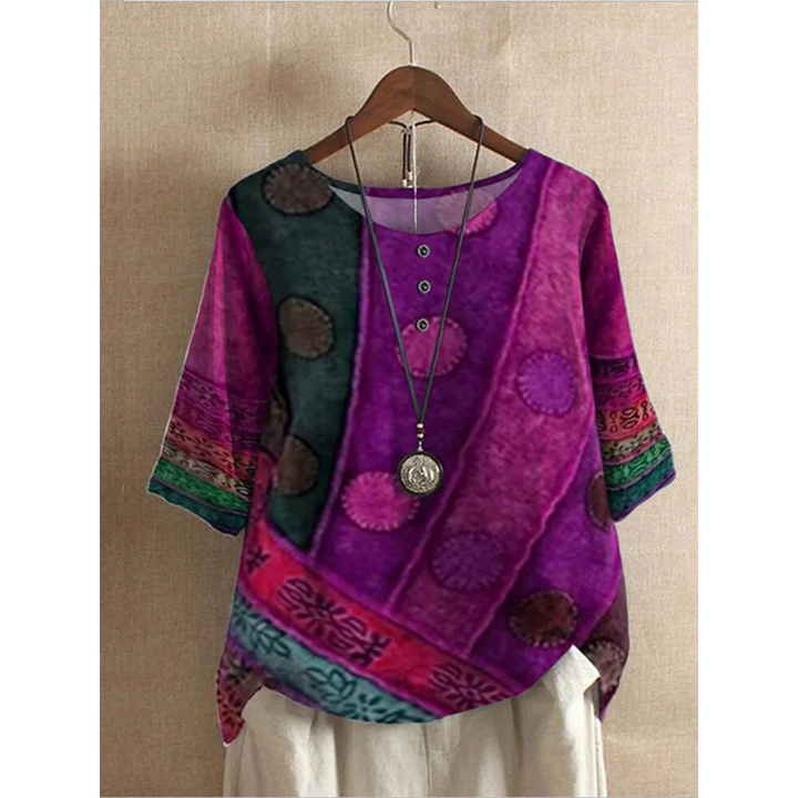 Valerie - Top boho coloré
