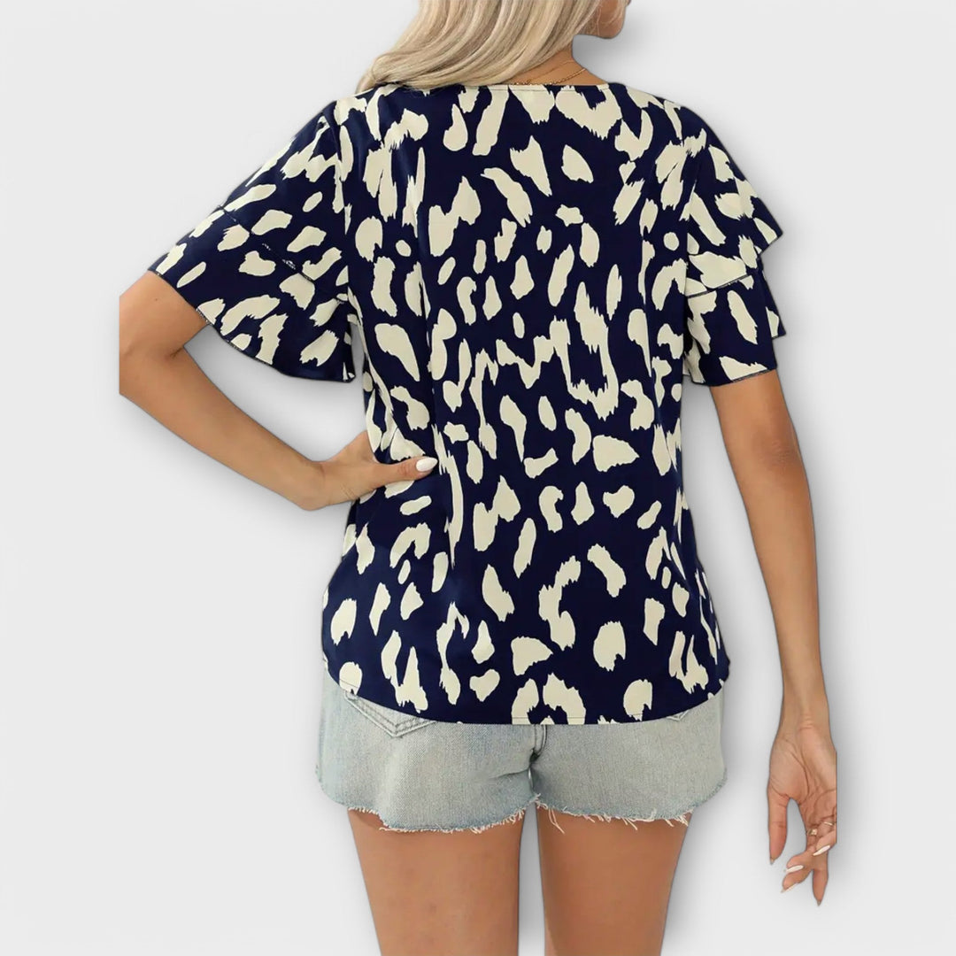 Evelyn - Blouse décontractée à col rond