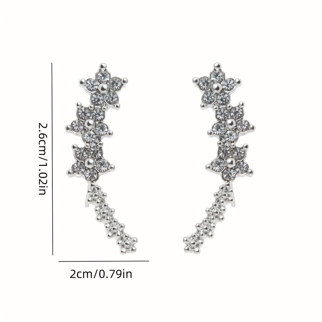 Boucles d'oreilles intemporelles en fleurs