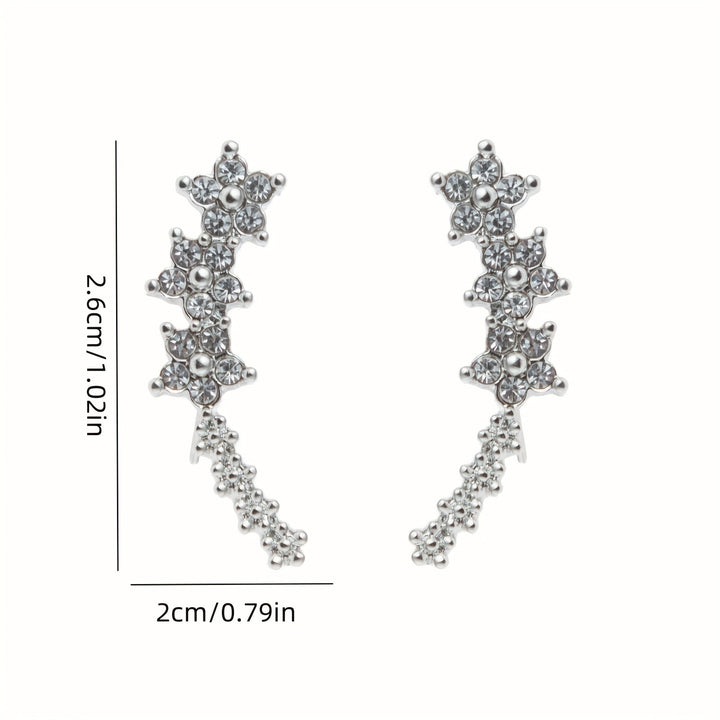 Boucles d'oreilles intemporelles en fleurs
