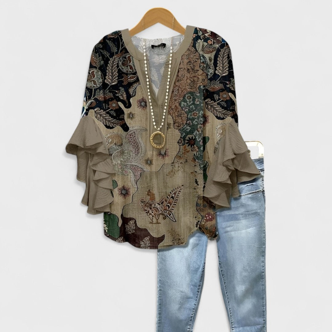 Elisabet - Blouse d'Été Décontractée