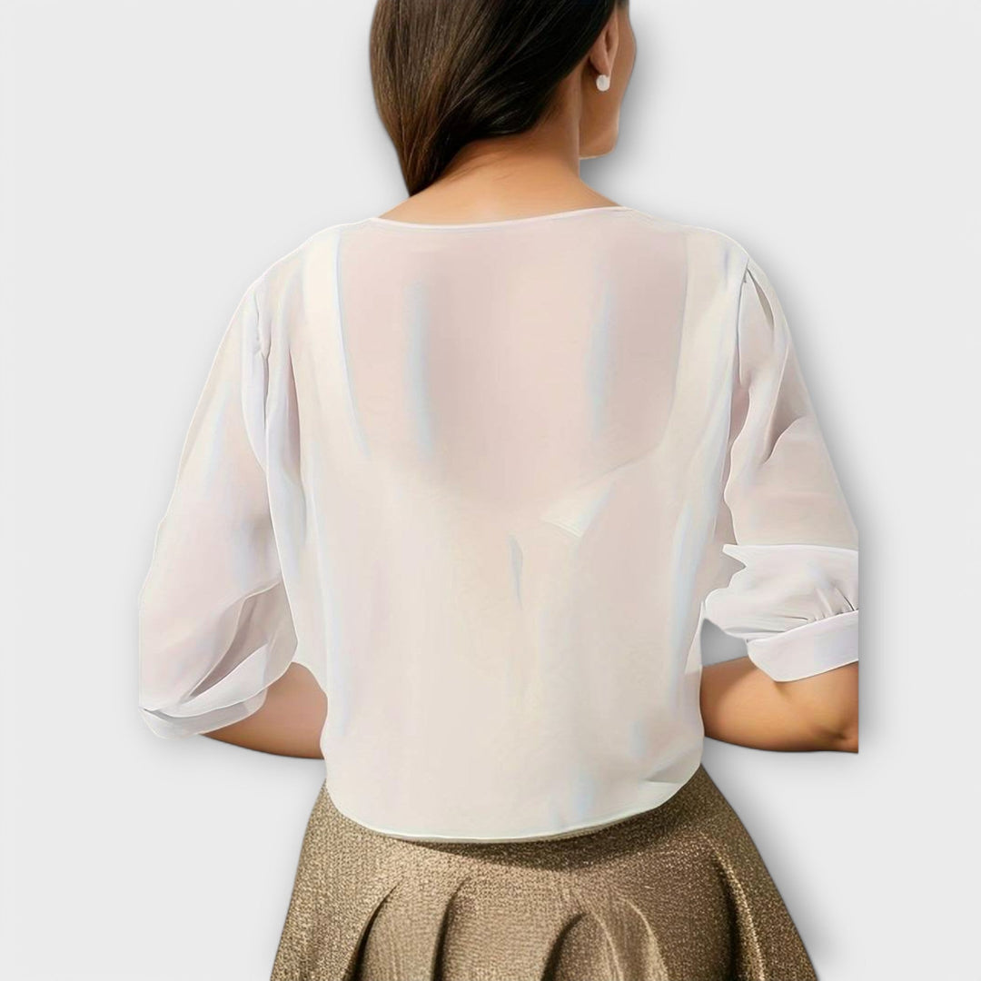 Olivia - Blouse à l'avant ouvert