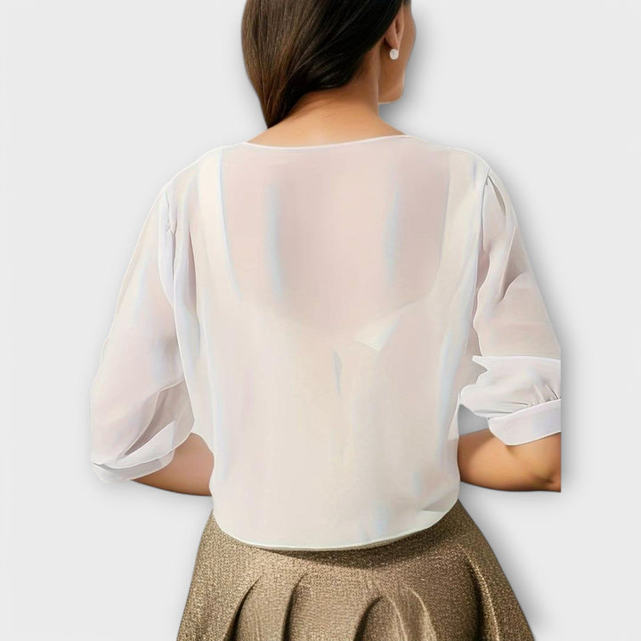 Olivia - Blouse à l'avant ouvert