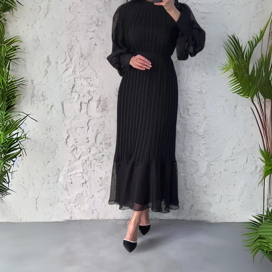 Hazel - Robe Élégante Plissée