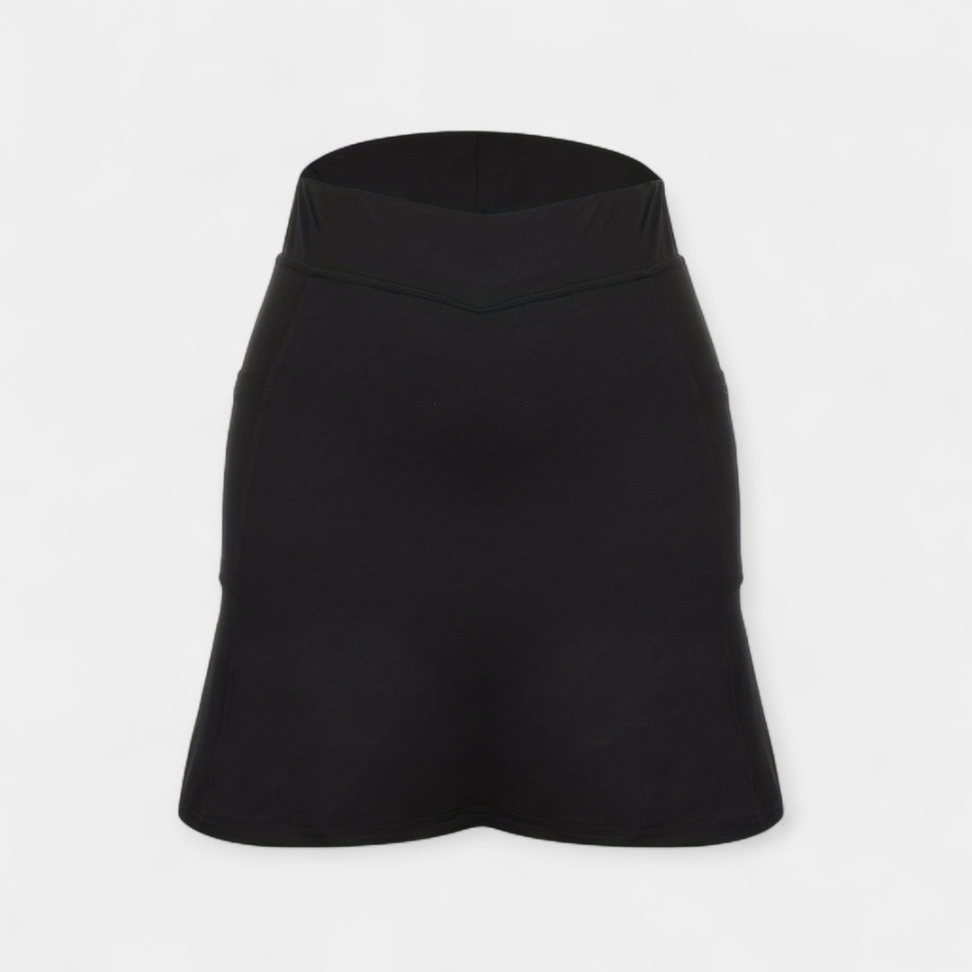 Shorts taille haute avec jupe