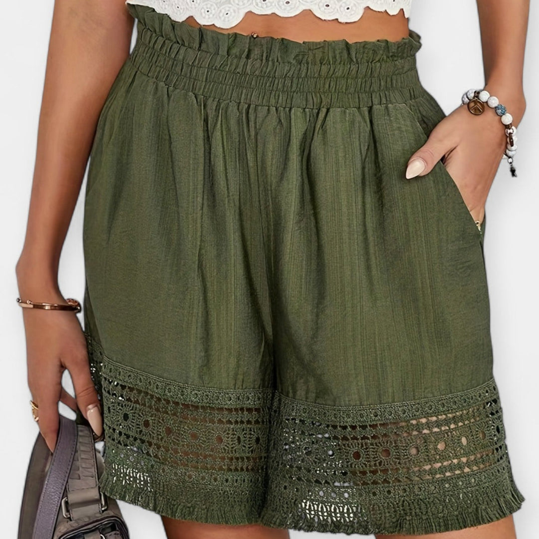 Shorts en dentelle