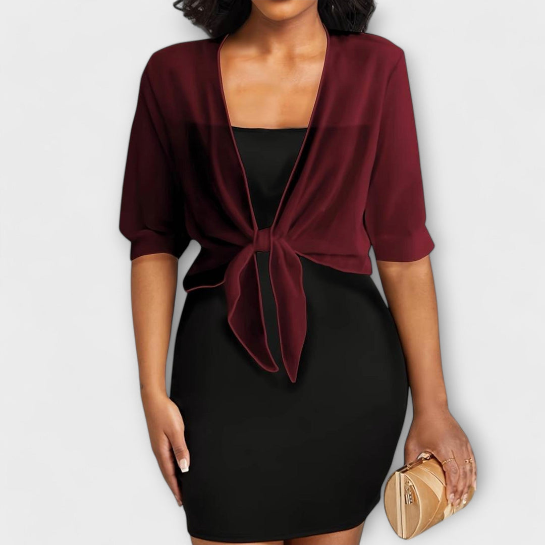 Olivia - Blouse à l'avant ouvert