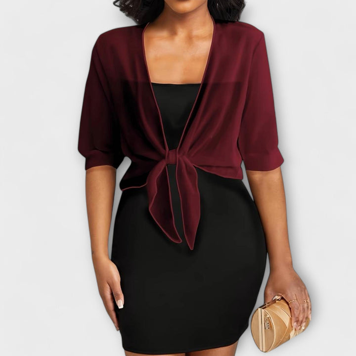 Olivia - Blouse à l'avant ouvert