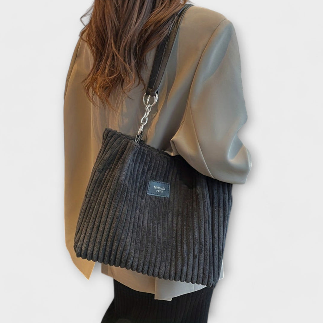 Cécile. - Sac à bandoulière en velours doux
