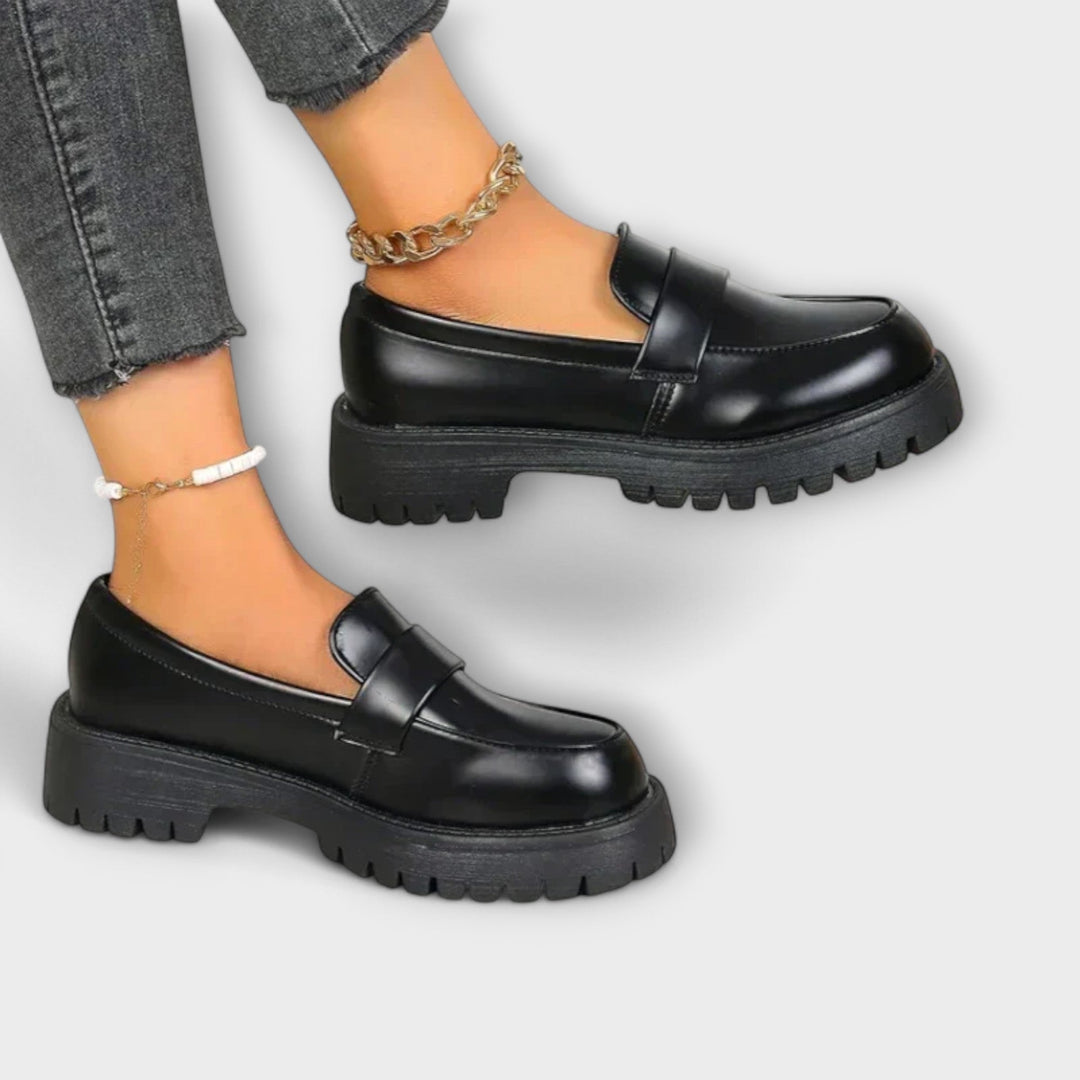 Mocassins pour femmes avec design orthopédique et talons en satin