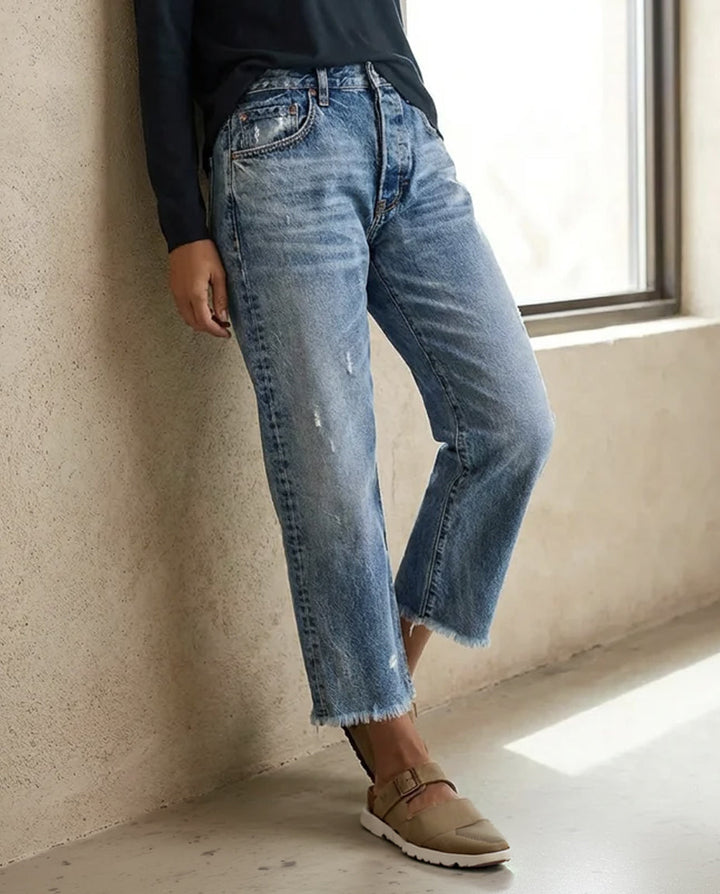 Danice - Jeans Cropped Élégants