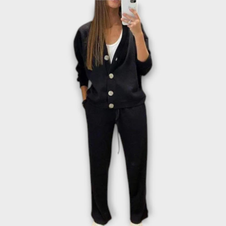 Hedviga - Ensemble de manteau et pantalons en tricot