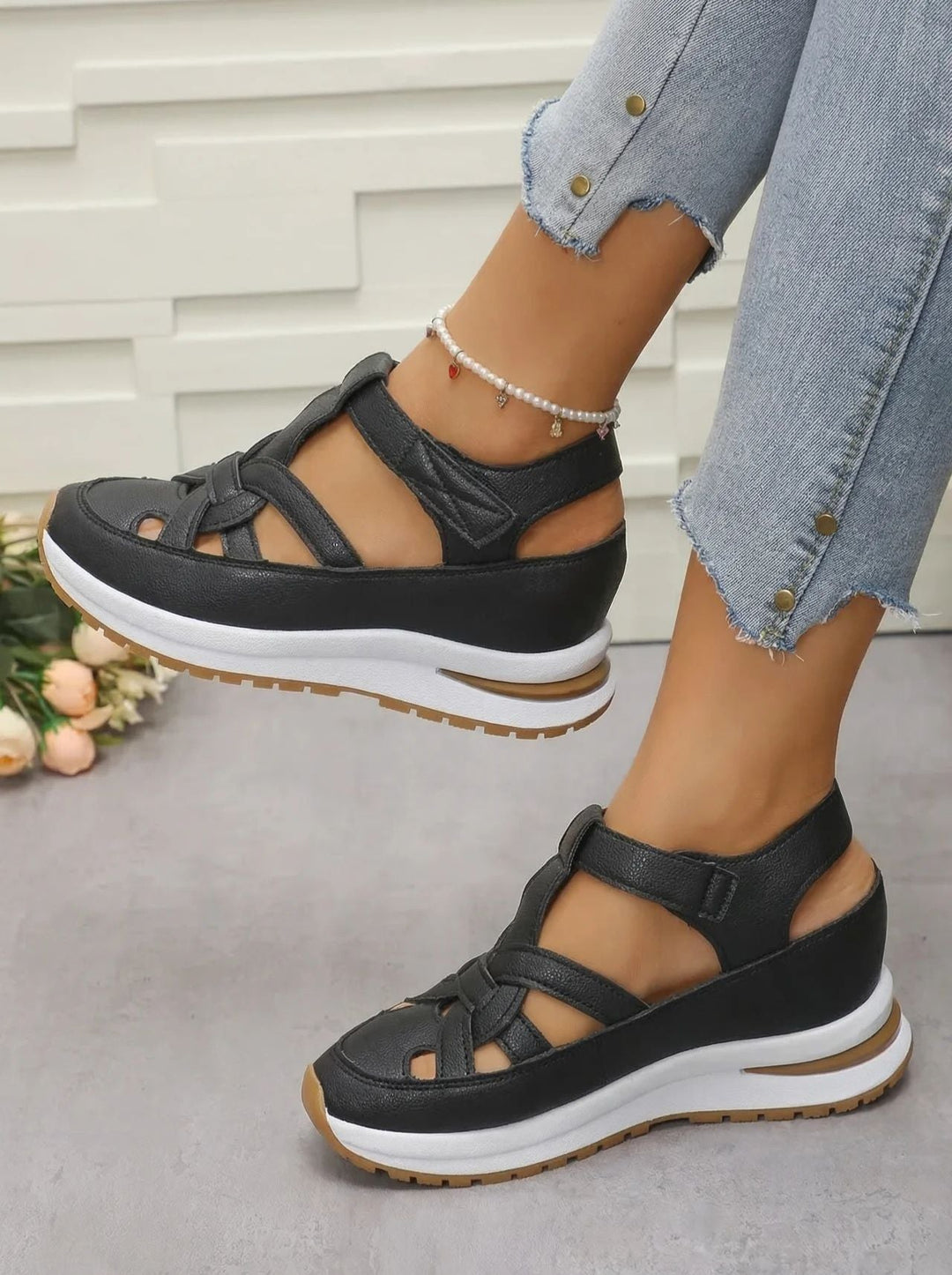 Duna - Sandales à talons compensés confortables pour femmes