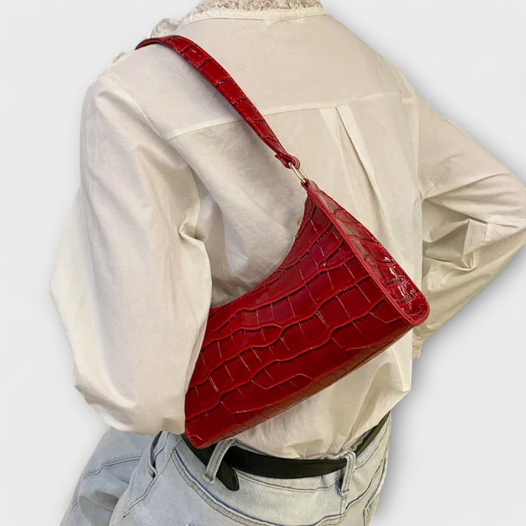 Cécile. - Sac en cuir brillant