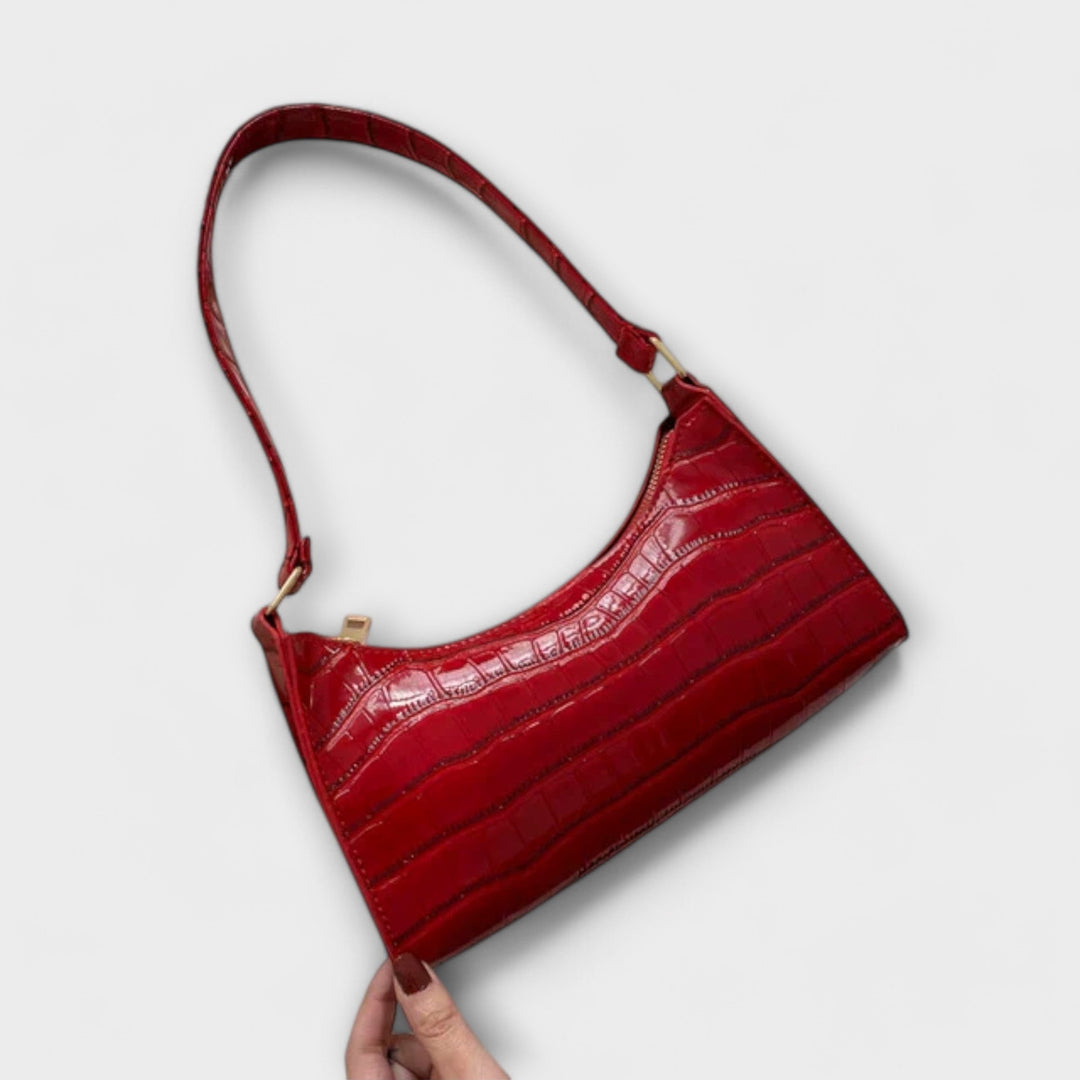 Cécile. - Sac en cuir brillant