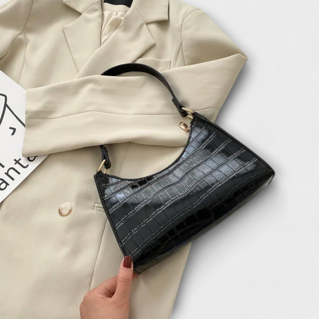 Cécile. - Sac en cuir brillant