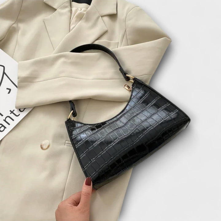 Cécile. - Sac en cuir brillant