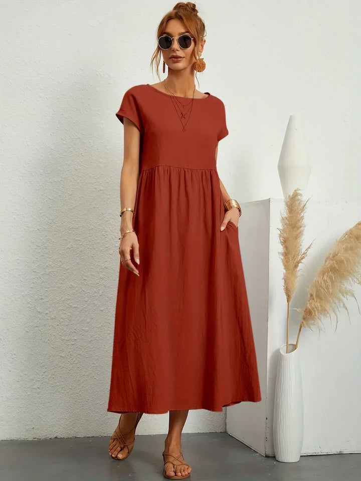 Gabrielle™ — Robe midi fluide élégance