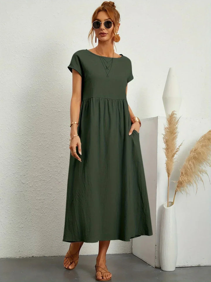 Gabrielle™ — Robe midi fluide élégance