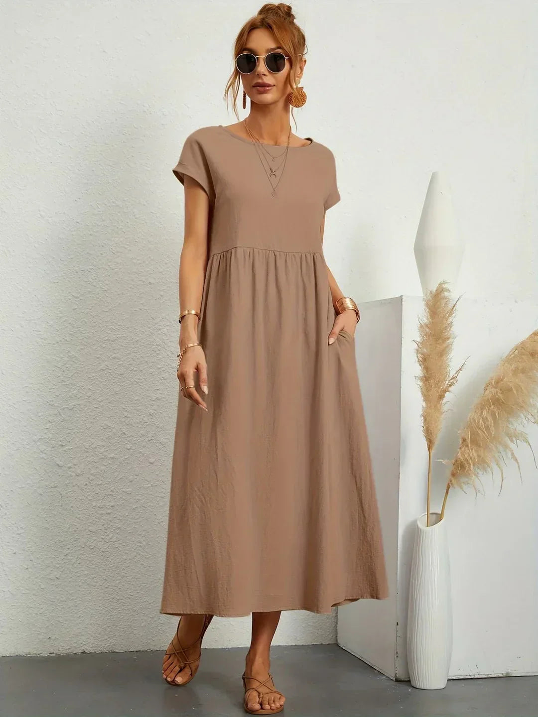 Gabrielle™ — Robe midi fluide élégance