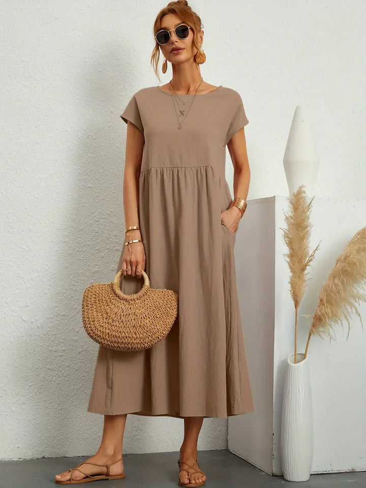Gabrielle™ — Robe midi fluide élégance